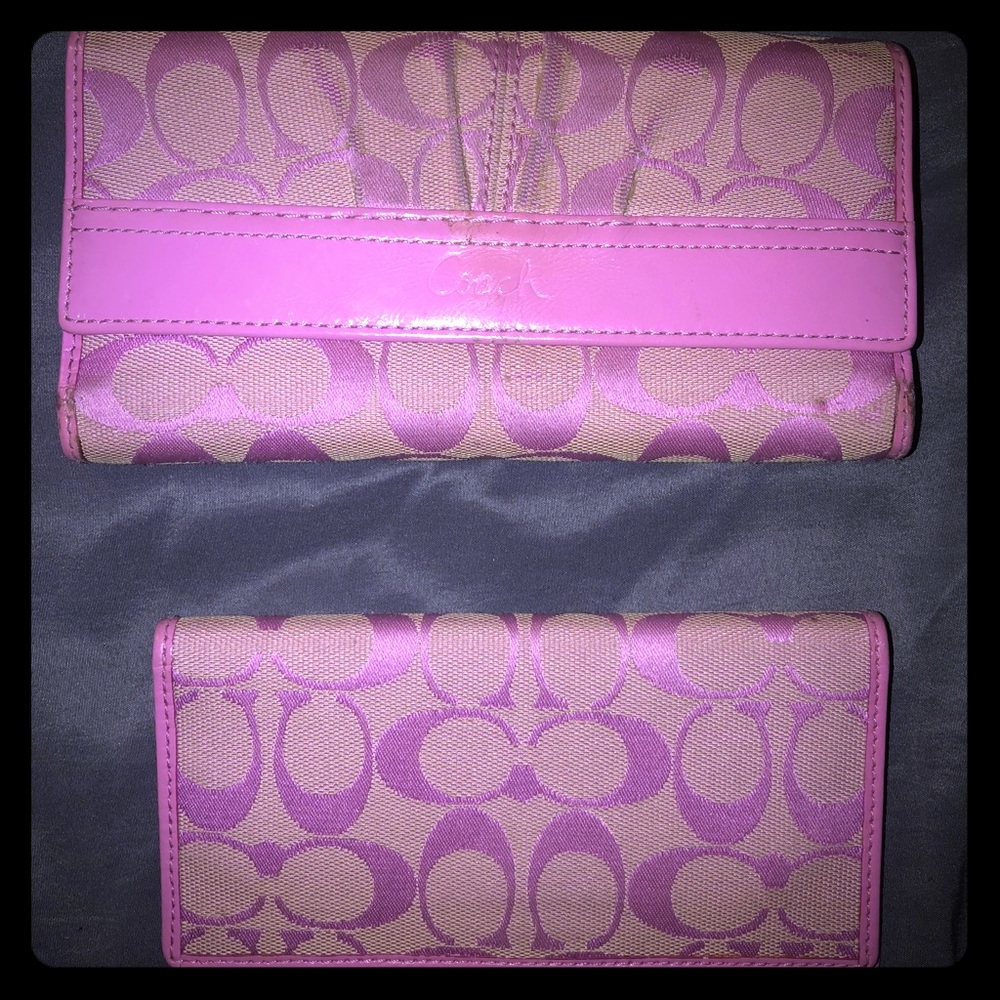 Coach wallet and checkbook cover